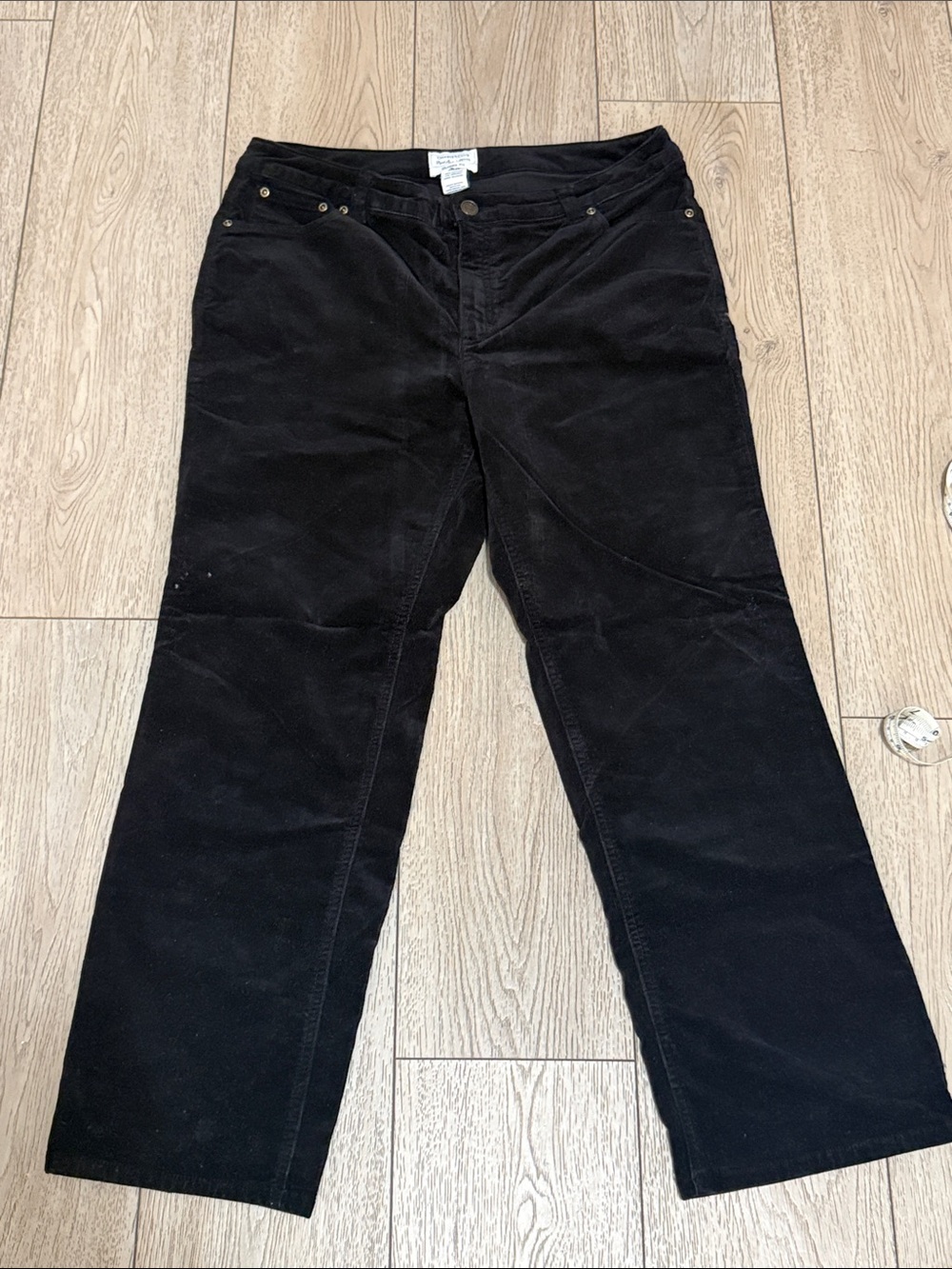 Charter club Black Corduroy Pants with Front Pockets